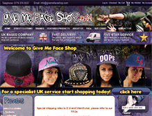 Tablet Screenshot of givemefaceshop.com